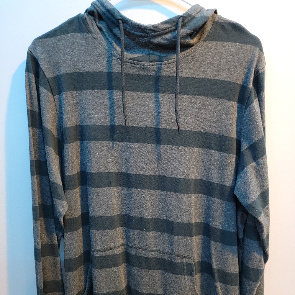 Mens nike large striped hoodie